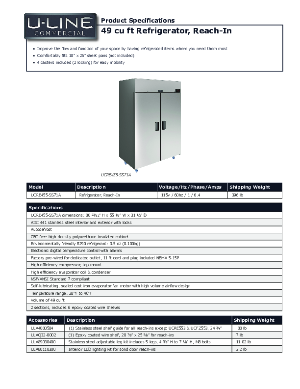 Cutsheet