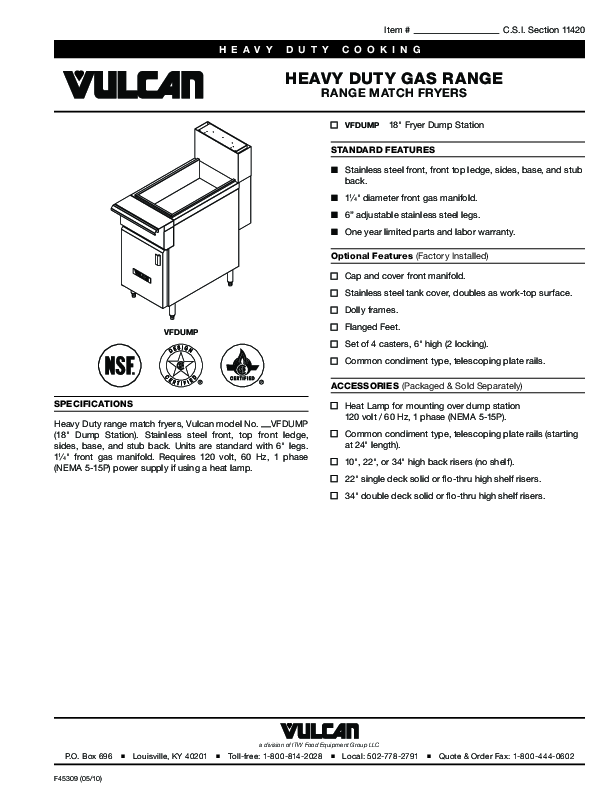 Cutsheet