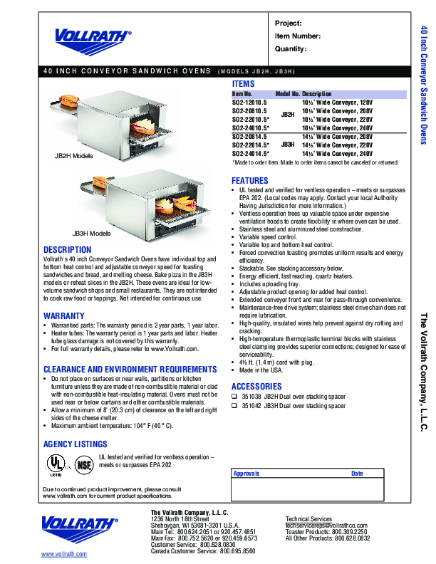 Cutsheet