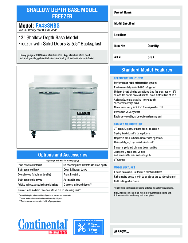 Cutsheet