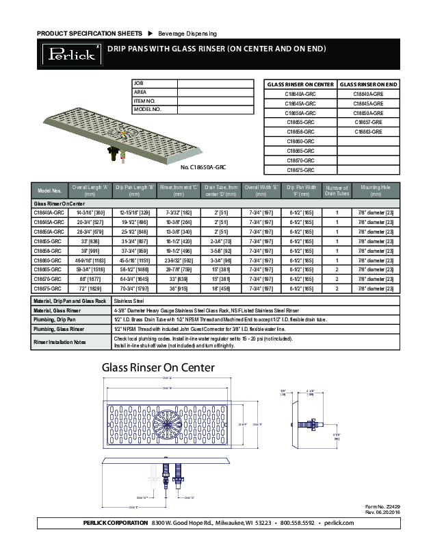 Cutsheet