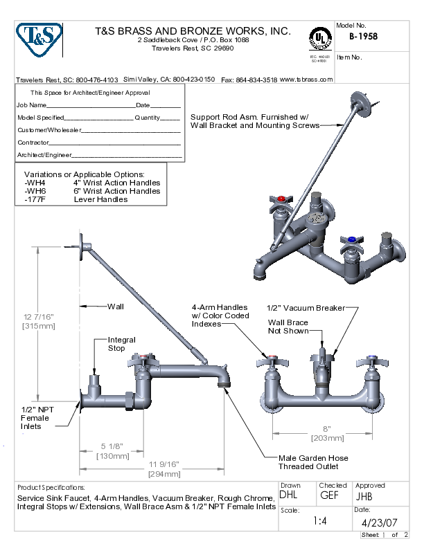 Cutsheet