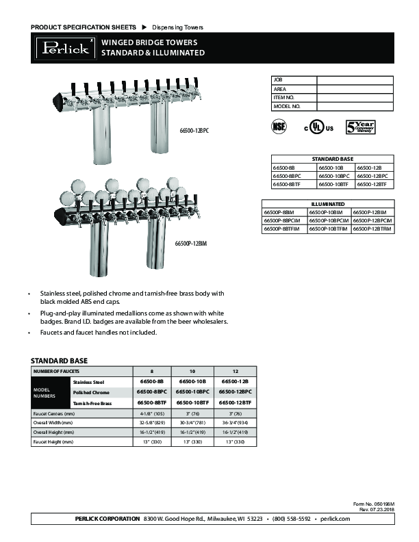 Cutsheet