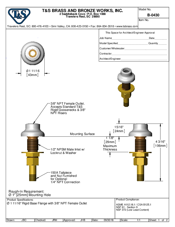 Cutsheet