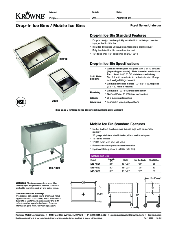 Cutsheet