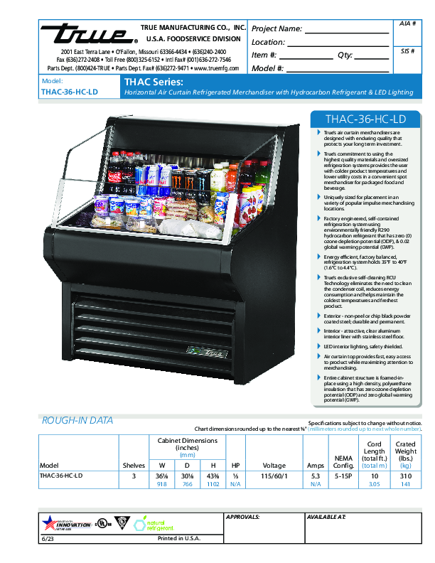 Cutsheet