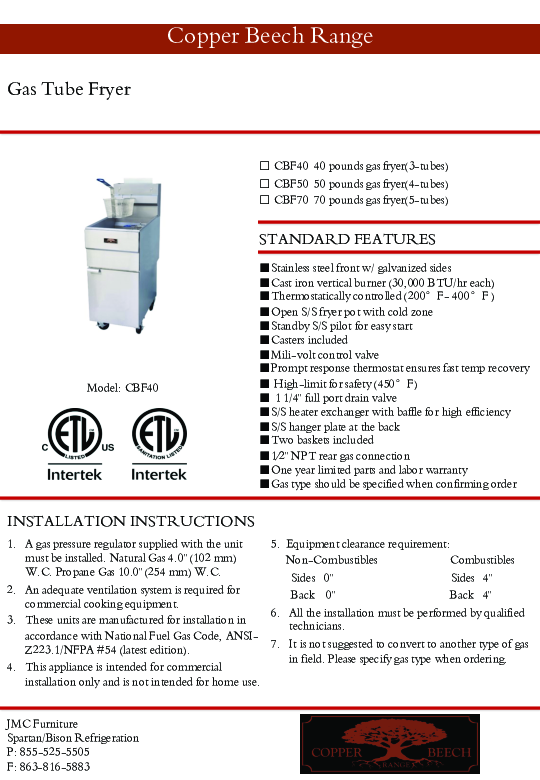 Cutsheet