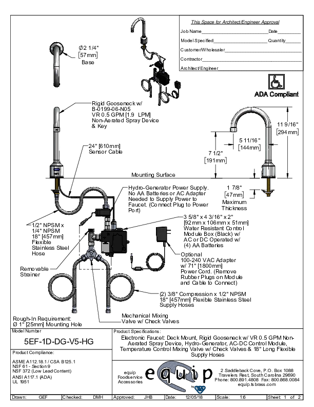 Cutsheet