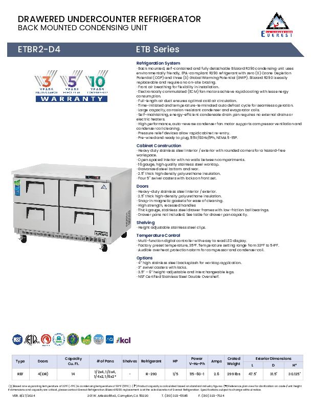 Cutsheet