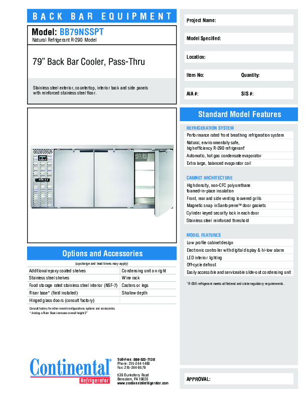 Cutsheet