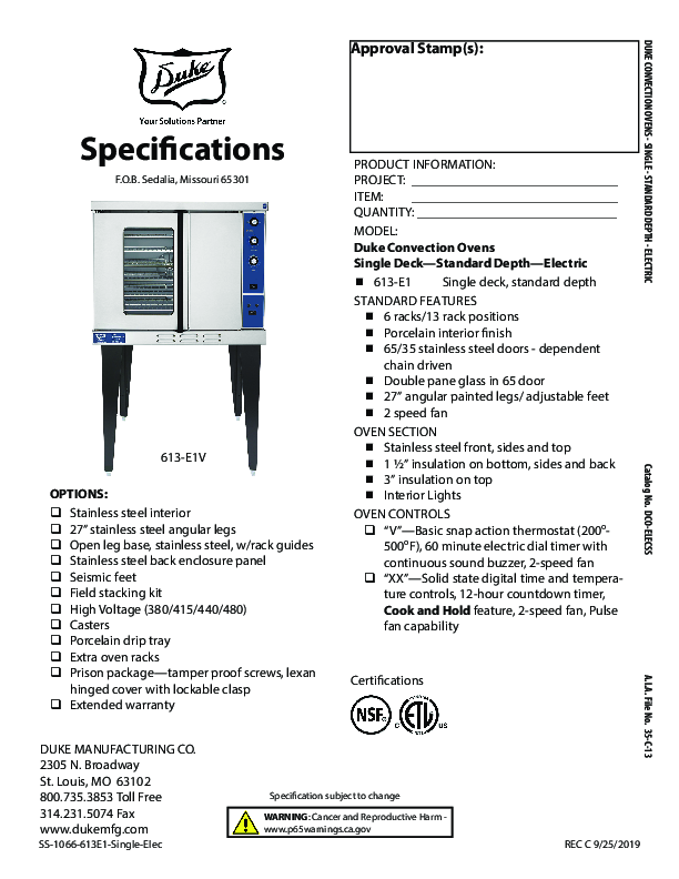 Cutsheet