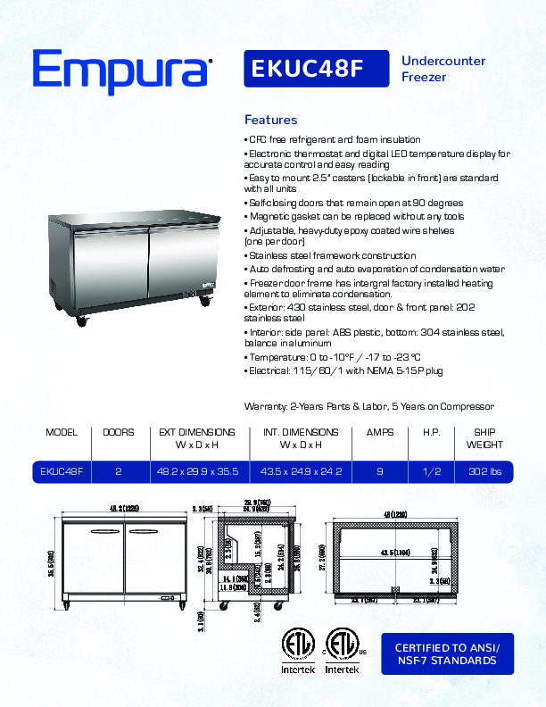 Cutsheet