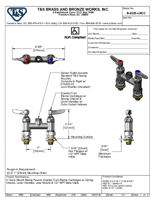 Cutsheet