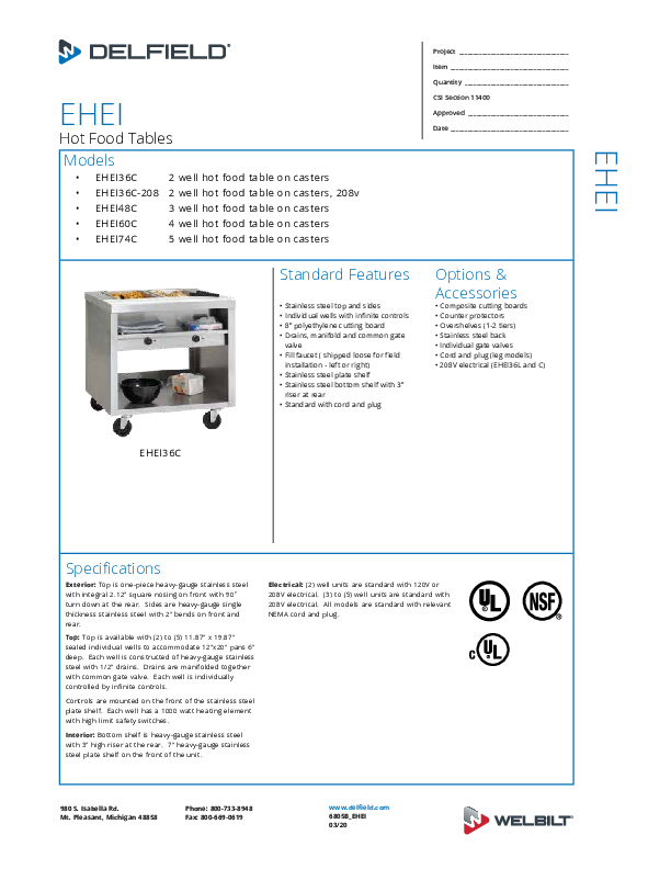 Cutsheet