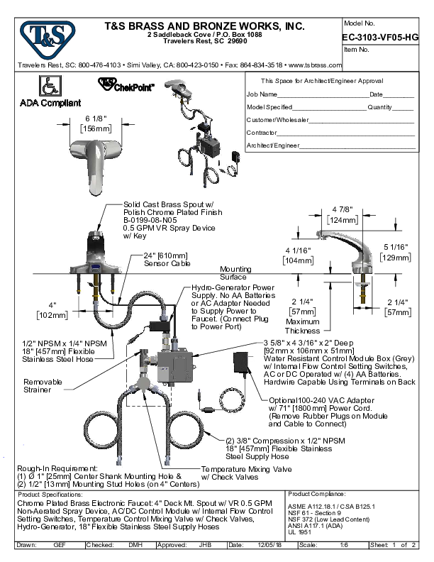 Cutsheet