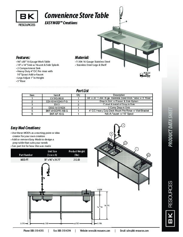 Cutsheet