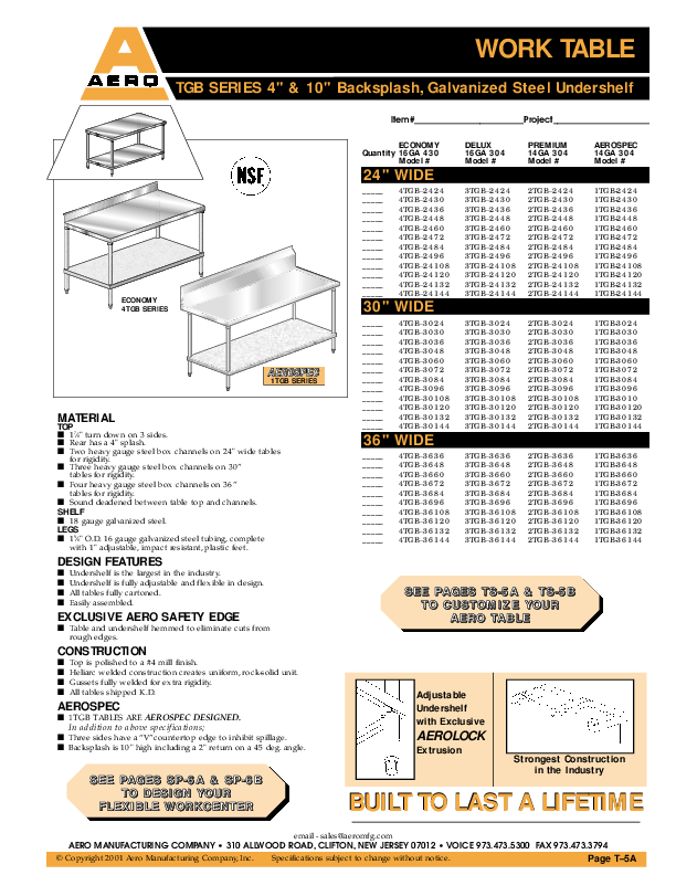 Cutsheet