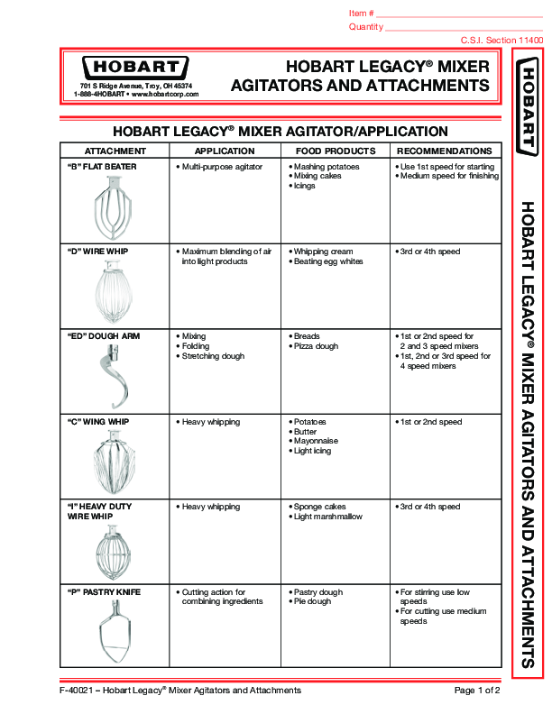 Cutsheet