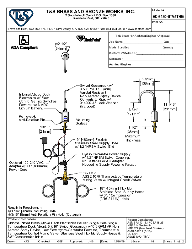 Cutsheet