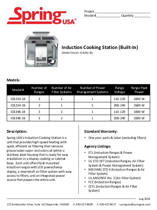 Cutsheet