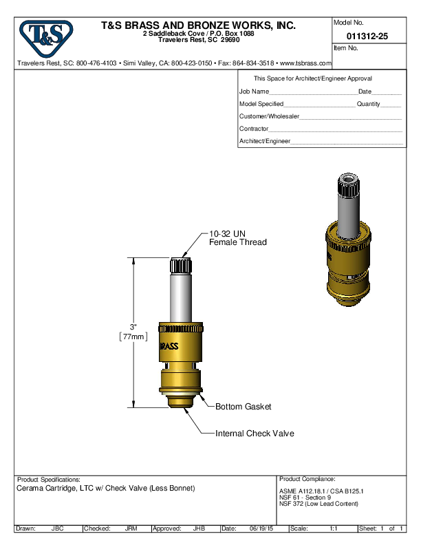 Cutsheet