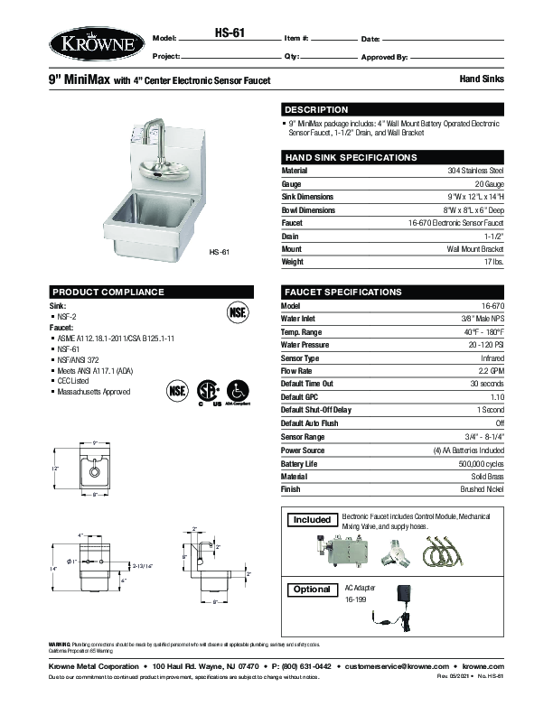 Cutsheet