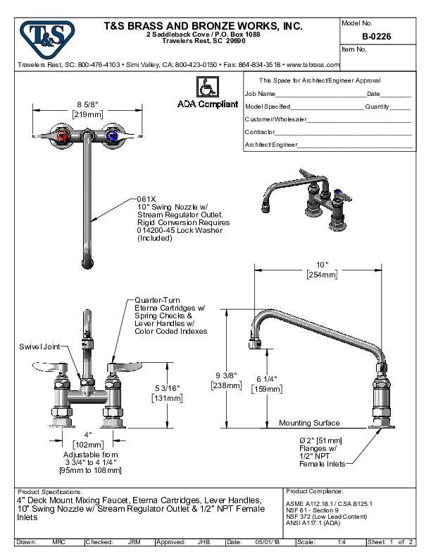 Cutsheet