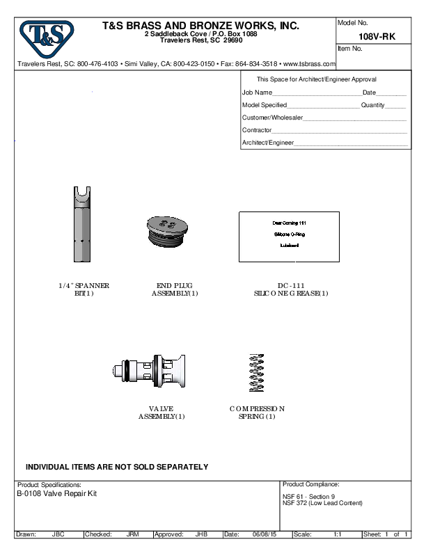 Cutsheet