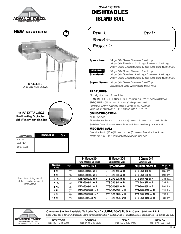 Cutsheet