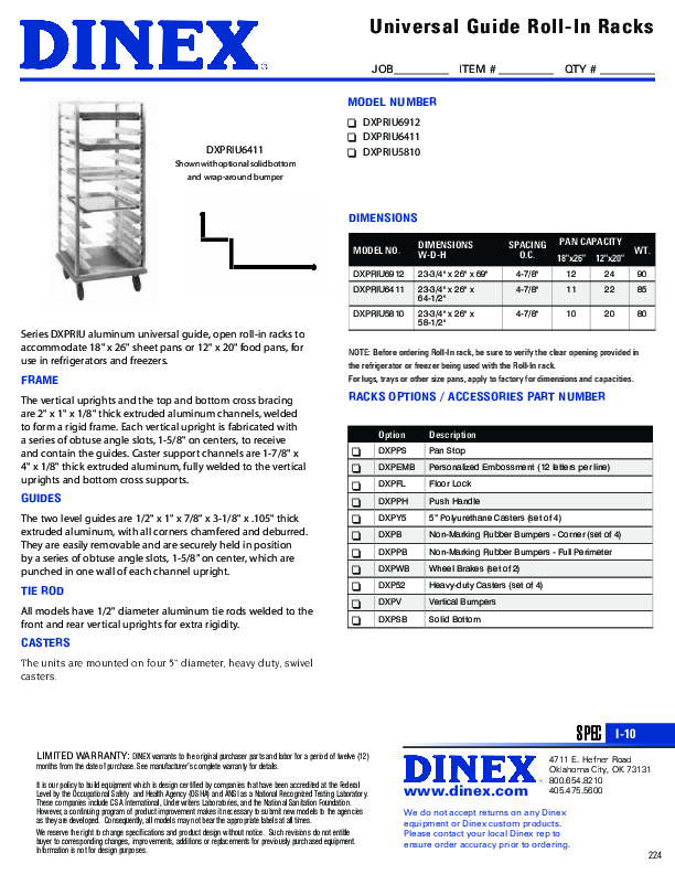 Cutsheet