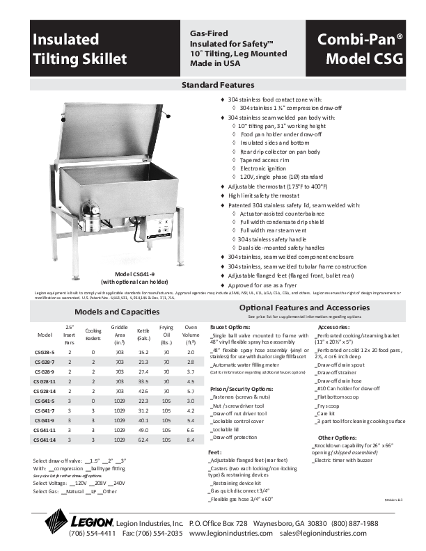 Cutsheet