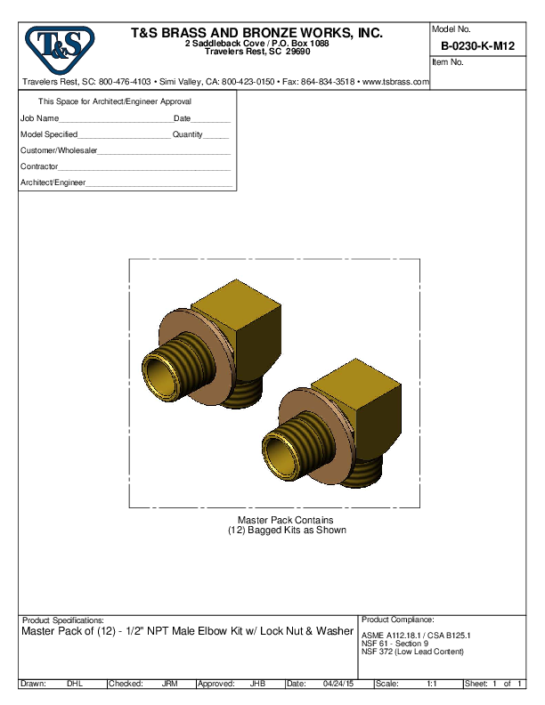 Cutsheet