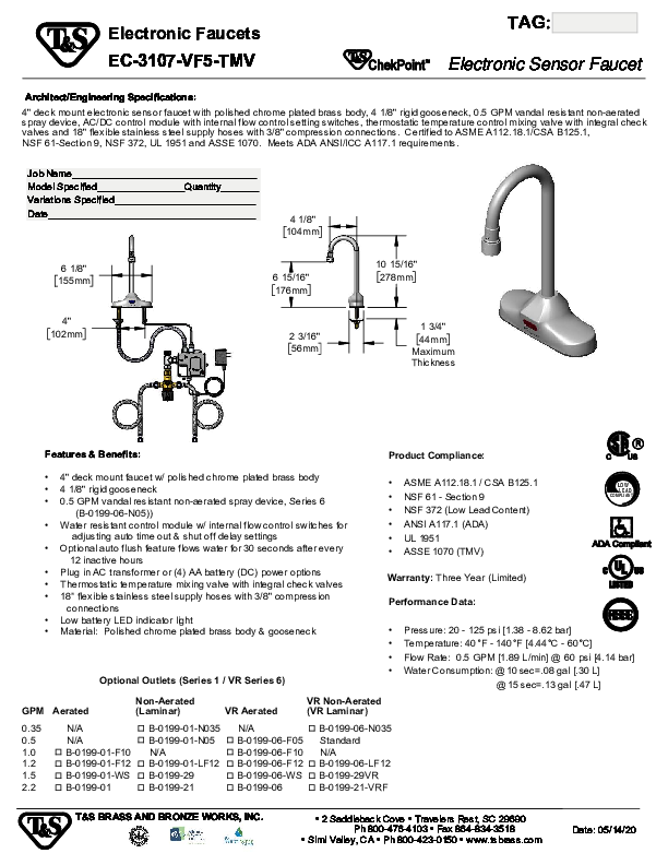 Cutsheet