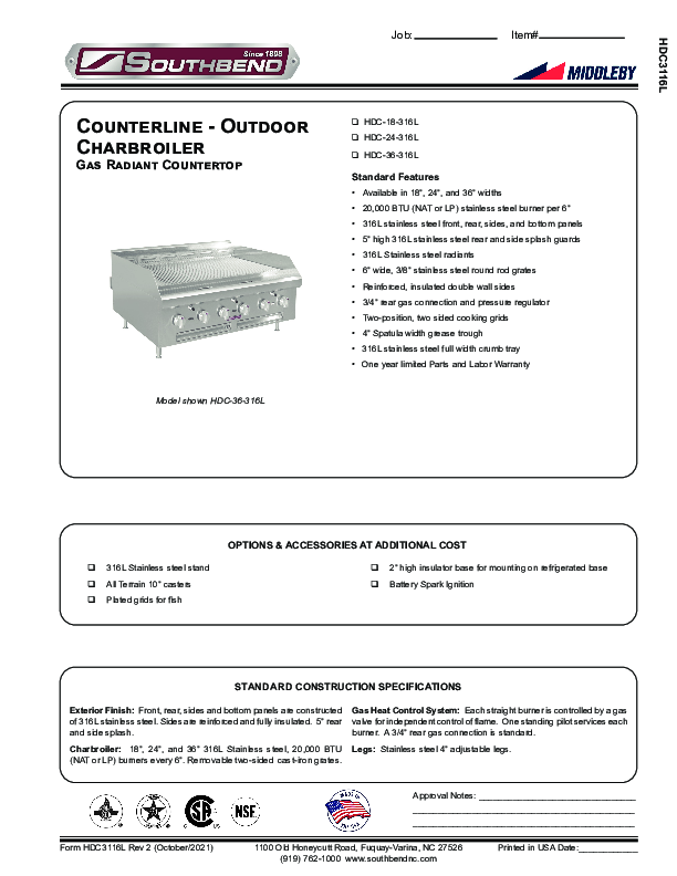 Cutsheet