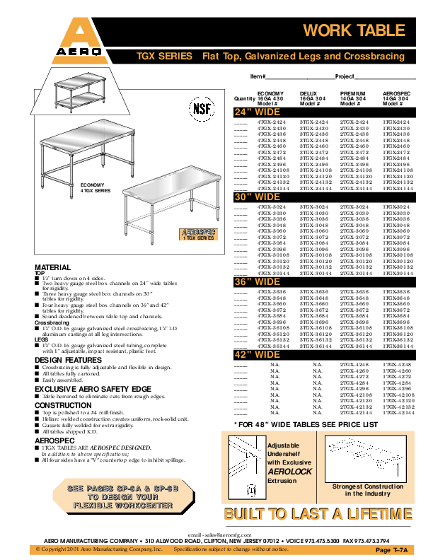 Cutsheet