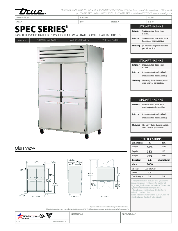 Cutsheet