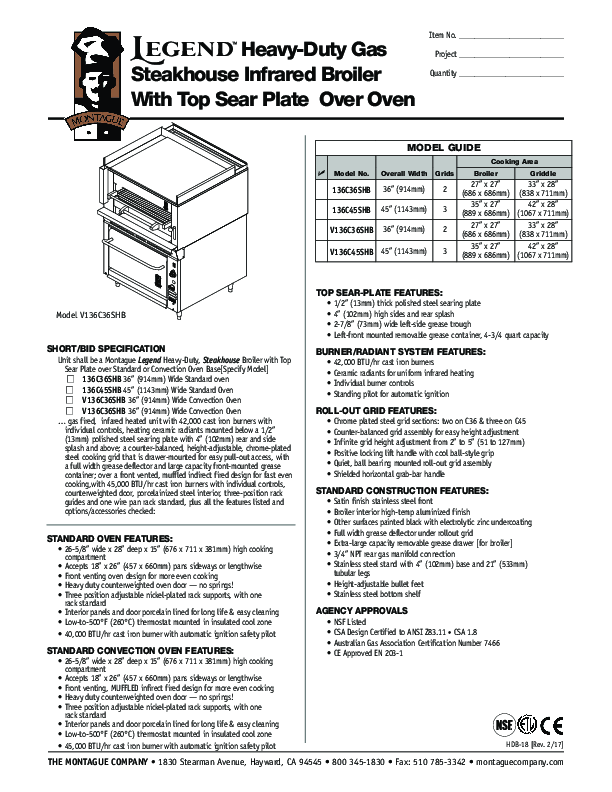 Cutsheet