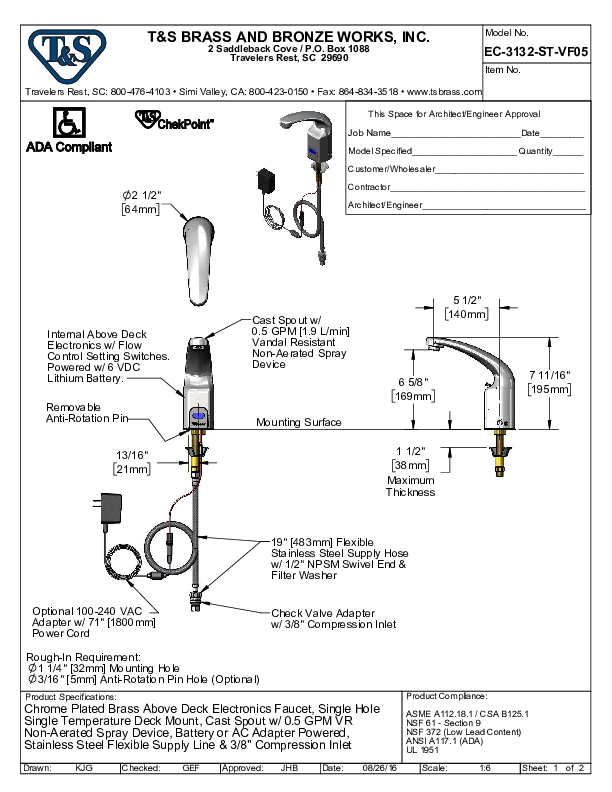 Cutsheet