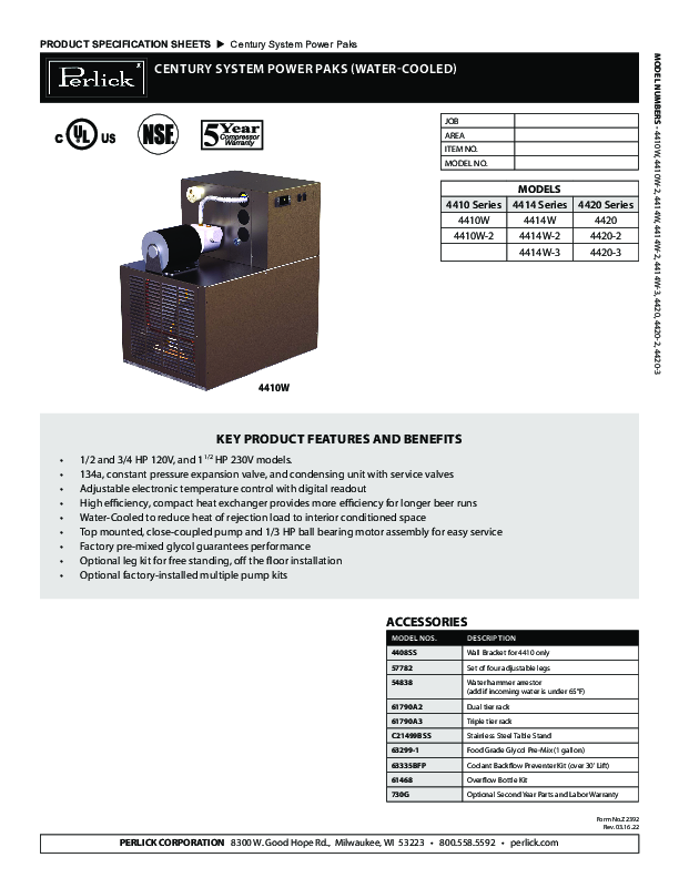 Cutsheet