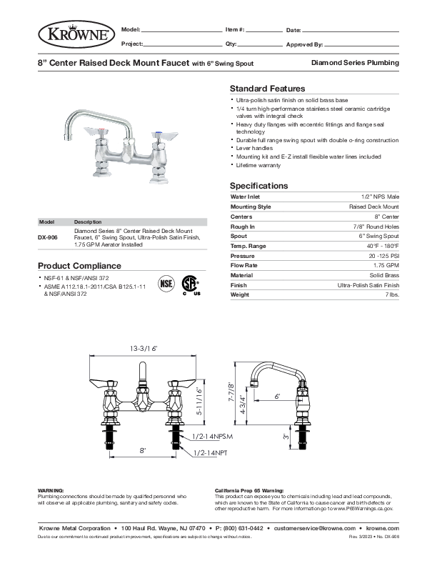 Cutsheet