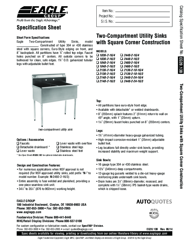 Cutsheet