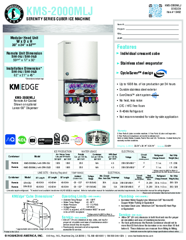 Cutsheet