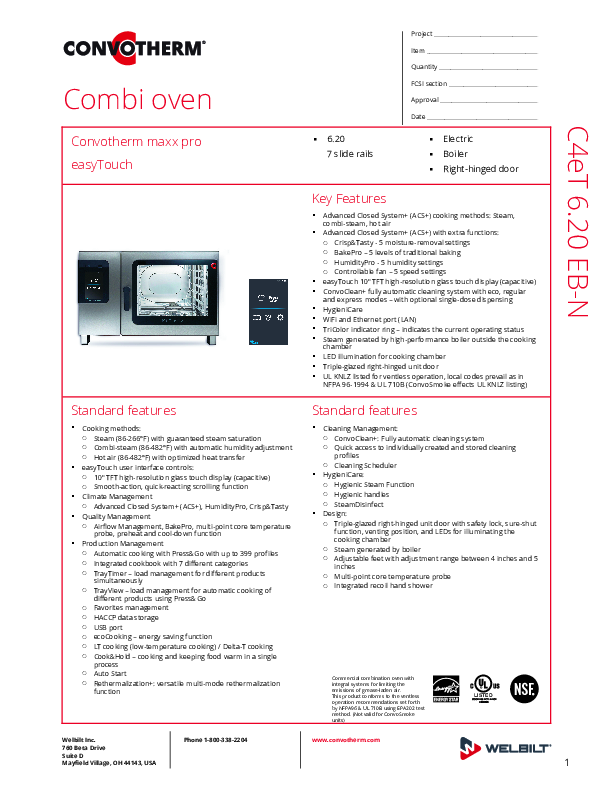 Cutsheet