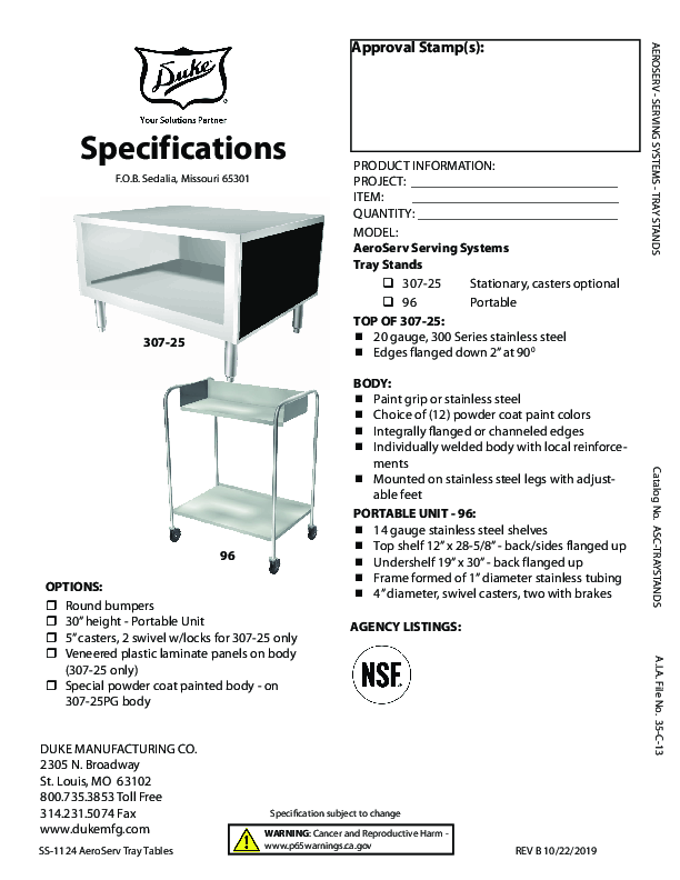 Cutsheet