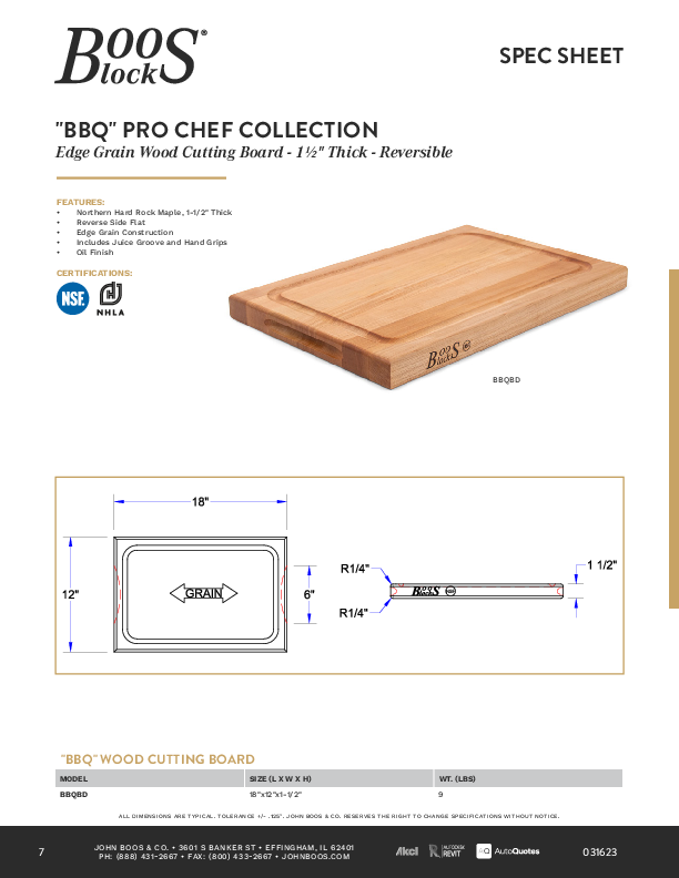 Cutsheet