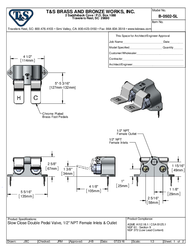 Cutsheet