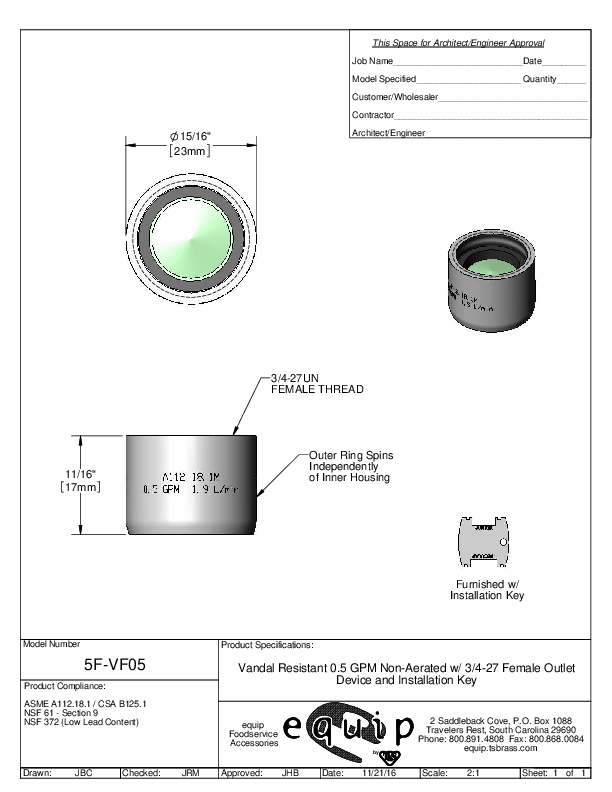 Cutsheet