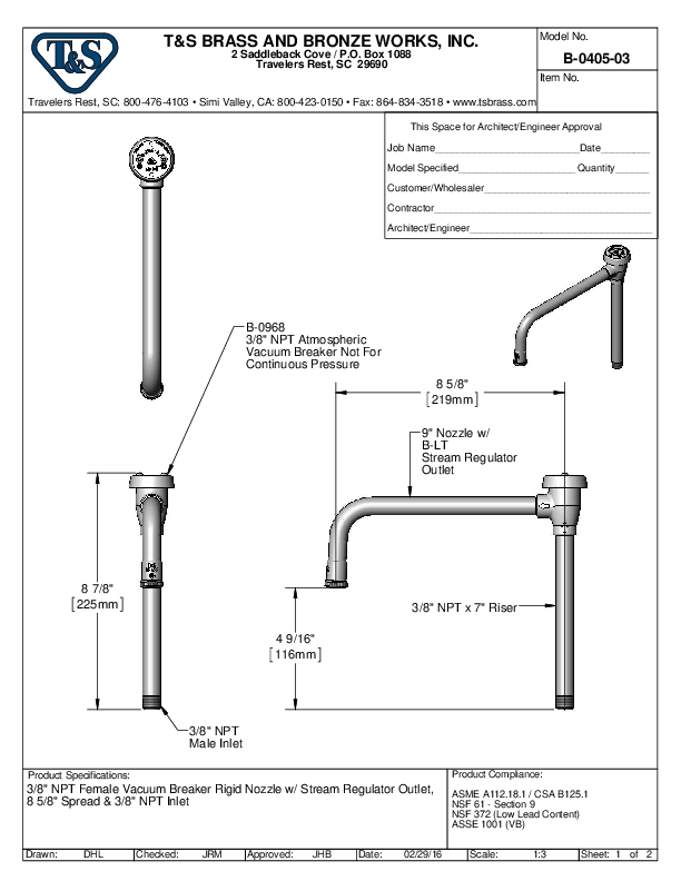 Cutsheet