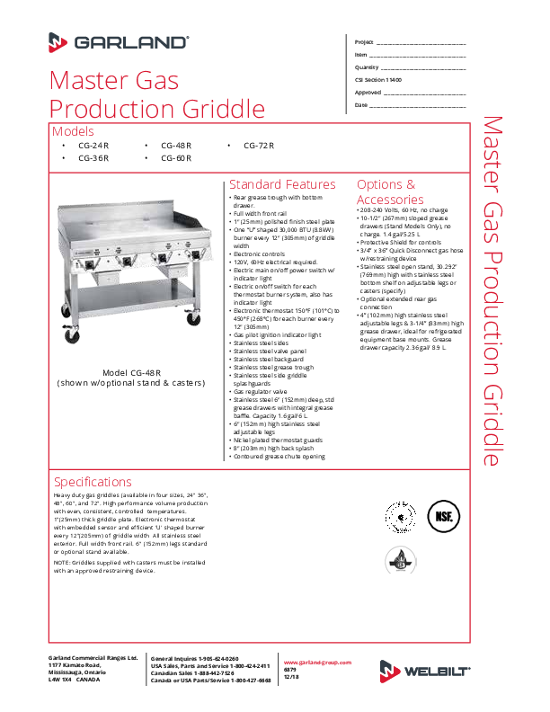 Cutsheet