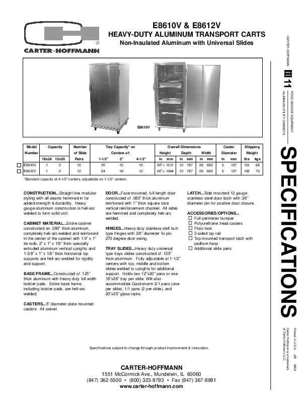 Cutsheet